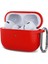 Airpods Pro Için (Gen 2)(Usb-C)/airpods Pro 2 Bluetooth Kulaklık Silikon Kılıf Tek Parça Kalınlaştırılmış Kulaklık Kulaklık Koruyucu Kapak ile Anti-Kayıp Toka-Kırmızı (Yurt Dışından) 1