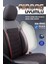 Isuzu D-Max Yarı Deri Oto Koltuk Kılıfı Ön Arkatakım Karbon Serisi Siyah Kırmızı Fs 5