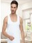 Elit Erkek Penye Atlet %100 Pamuk 6'lı Paket-Beyaz 2