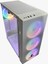 Wmesh Beyaz 4X120MM Rainbow Fan Atx Oyuncu Bilgisayar Kasası 1