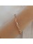 Boru Zincir Gümüş Bileklik Rose 1