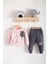Kız Bebek Hello Ayılar Baskılı 2 Ip Unisex Takım 1