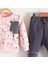 Kız Bebek Hello Ayılar Baskılı 2 Ip Unisex Takım 2