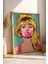 Balon Çiklet Şişiren Kadın Çerçeveli Tablo - Pop Art Poster Tablo 1