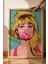 Balon Çiklet Şişiren Kadın Çerçeveli Tablo - Pop Art Poster Tablo 2