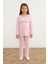 Positive Energv Baskılı Kız Çocuk Pijama Takımı 1