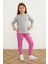 Beli Lastikli Armalı Jogger Kız Çocuk Eşofman Altı 3