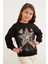 Yıldız ve Kalp Baskılı Kız Çocuk Sweatshirt 4