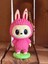 Renkli Labubu Figürü Pembe 13 cm - Labubu 3D Baskı – Renkli Sevimli Koleksiyonluk Dekoratif Oyuncak - Asılabilir Charm 2