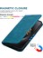 iPhone 15 Pro Max Için Kılıf Rfıd Engelleme Cüzdan Pu Deri Çevirmeli Telefon Kapağı-Tavuskuşu Mavisi (Yurt Dışından) 4