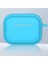 Airpods Pro Için 2 Şerit Silikon Kılıf Şok Emici Koruyucu Kulaklık Kapağı Anahtarlık Ile-Gök Mavisi (Yurt Dışından) 1