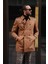 Özel Tasarım Slim Fit Geniş Yaka Trençkot 3