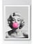Marilyn Monroe Ikonik Pembe Balon Çerçeveli Tablo - Pop Art Poster Tablo 1