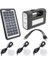 GD-8017T Solar Panelli 3 Ampullü Solar Aydınlatma Sistemi 1