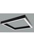 Kare Lineer Aydınlatma Armatür Siyah - Natural Beyaz 4000-4500K - Çap : 100X100CM (4m) - 128W - 16,640LM 2