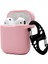 Apple Airpods Için Şarj KUTULU(2016)/(2019)/AIRPODS ve Kablosuz Şarj KUTULU(2019)2.5MM Kalınlaştırılmış Silikon Kılıf Koruyucu Kapak, 8 Şekilli Tokalı-Pembe (Yurt Dışından) 1