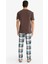 Pijama Takımı Kısa Kollu Üst Kareli Uzun Alt D8213AX25AU 7