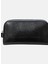 Siyah Traş Çantası Lızard Embossed Washbag/Dopp Kıt 1