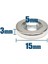 2 Adet 15X3 mm Havşa Delikli Çok Güçlü Neodyum Mıknatıs Magnet 3
