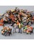 56 Adet/set Model Tren 1:50 Ölçekli Boyalı Model Insanlar ve Park Bankları Sahne Dekorasyonu Sokak Park Tren Demiryolu Düzeni Bağlantı Parçaları (Yurt Dışından) 3