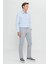 Erkek Gri Slim Fit Dar Kesim Yan Cep Pamuklu Esnek Chino Pantolon 3
