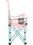 Unicorn Şekilli Çocuk Kamp Sandalyesi - %100 Polyester, Su Geçirmez, Taşıma Çantalı, Bardak Bölmeli, Pembe 2