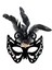 Siyah Süet Tüylü Kelebek Figür Parti Maskesi 1