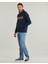 Establıshed 1973 Embroidered Logo Loopba Erkek Lacivert Sweatshirt TB0A5MX84331 2