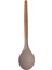Bambu Saplı Silikon Servis Kaşığı, Bambu Uzun Silikon Servi Kaşığı 27CM 3 Renk Seçenekli (Taba) 3