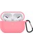 Airpods Pro-Pembe Için Düz Renk Kablosuz Kulaklık Silikon Koruyucu Kılıf Kapak (Yurt Dışından) 1