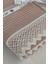 Tek Kişilik Iki Renkli Kopanaki Dantelli Petek Pike - Waffle Dokuma -160X230 Cm-Gül Kurusu 4