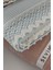 Tek Kişilik Iki Renk Dantelli Petek Pike -Bebe Mavisi Waffle Dokuma PIKE-160X230 cm 4
