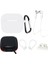 6 In 1 Apple Airpods Için 3 Taşınabilir Taşıma Çantası Kulaklık Silikon Kılıf Seti Kulakiçi Tutucu/anti-Kayıp Boyun Askısı-Beyaz (Yurt Dışından) 1