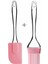 Silikon Yumurta Fırçası ve Spatula Damla Saplı Silikon Hamur Spatula Yağ Fırçası Pembe Spatula Fırça 1