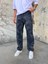 Erkek Baskılı Siyah Baggy Pantolon 1