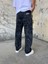 Erkek Baskılı Siyah Baggy Pantolon 3