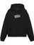 Unisex Siyah Harley Davidson Baskılı Oversize Fit Pamuklu Kapüşonlu Sweatshirt 2