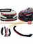 Honda Civic Fc5 Ön Tampon Lip 4 Parça Kırmızı Detay 1