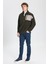 Erkek Haki Oversize Bol Kesim Dik Bato Yaka Cep Detaylı Fermuarlı Soğuk Geçirmez Polar Sweatshirt 2