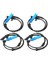 Bmw-X5 E53 2000-2006 Için 4 Adet Araba Abs Tekerlek Hız Sensörü 34526756380 34526756573 34526756379 34526752016 (Yurt Dışından) 1