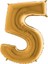 Rakam Balon Gold 5 Rakamı - 100CM 1