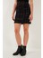 Tüvit Desenli Slim Fit Yüksek Bel Mini Boy Etek Bayan Etek 5866436 4