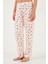 Desenli Regular Fit Bisiklet Yaka Uzun Kollu Pijama Takımı Bayan Pijama Takımı 65713312 4