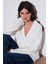 Oversize Fit Düğmeli V Yaka Uzun Kollu Triko Hırka Bayan Hırka 4616232 1