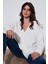 Oversize Fit Düğmeli V Yaka Uzun Kollu Triko Hırka Bayan Hırka 4616232 2