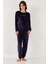 Regular Fit Yumuşak Dokulu Kadife Pijama Takımı Bayan Pijama Takımı 6094200W4 3