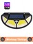 Outdoor Dış Mekan Aydınlatma Güneş Enerjili Fonksiyonel Sensör 3 Modlu 122 LED Solar Bahçe Lambası 2
