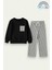 Kız Çocuk Sweatshirt ve Pantolon Takımı – Siyah Çizgili 2-10 Yaş 12017 1