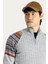 Yarım Balıkçı Yaka Slim Fit Dar Kesim Fermuarlı Desenli Triko Kazak 4