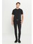 Erkek Siyah Ekstra Slim Fit Dar Kesim Rıss Pamuklu Esnek Denim Jean Kot Pantolon 5